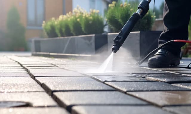 Skuteczne sposoby na czyszczenie kostki brukowej – uniknij trudnych plam Skuteczne sposoby na czyszczenie kostki brukowej – uniknij trudnych plam